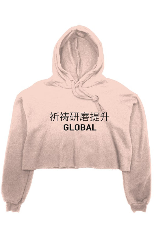 crop fleece hoodie